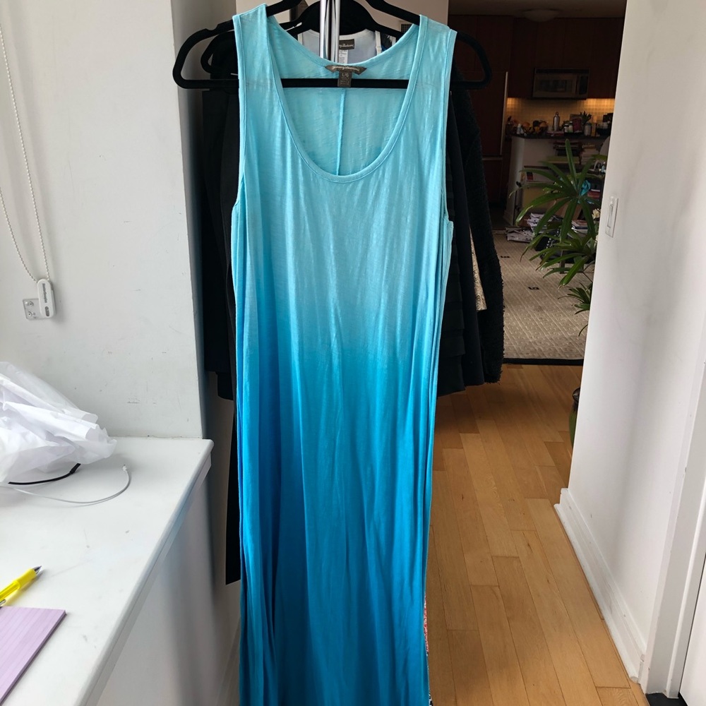 Tommy Bahama Light to Dark Blue Gradient Sundress